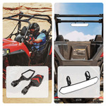 Kemimoto 1.75"-2'' UTV Roll Bar Universal Color Side Rear View Mirrors