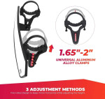 Kemimoto UTV 1.65"-2" Rear View Mirror & 1.75"-2" LED Side Mirror