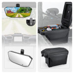 Kemimoto Polaris Ranger XP 1000 45L Storage Box & Rear View Mirror