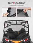 Kemimoto CF Moto ZForce 500/800/1000 Ventilated Rear Window Net Mesh