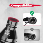 Kemimoto 2 Pcs UTV Spiral Whip Lights with Spring Bases