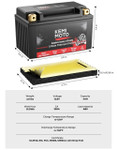 Kemimoto ATV/UTV Life PO4 12v 4Ah Lithium Battery