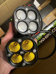 M Whips 3" 40W 3400L White Flood Light - Pair