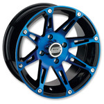 Moose - 387X Beadlock Wheel - Anodized Blue/Black