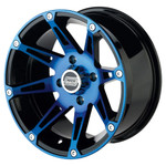 Moose - 387X Beadlock Wheel - Anodized Blue/Black