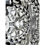 Packard Performance Apollo FF Forged Polished Beadlock Wheel - Silver
