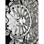Packard Performance Element FF Forged Polished Beadlock Wheel - Silver