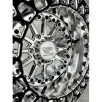 Packard Performance Element FF Forged Polished Silver Beadlock Wheel - 6 Lug