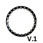 Packard Performance Element FF Forged Polished Silver Beadlock Wheel - 6 Lug