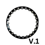 Packard Performance V2 FF Forged Polished Beadlock Wheel - Silver