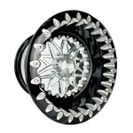 Packard Performance Wishbone FF Forged Polished Beadlock Wheel (5 Lug) - Silver