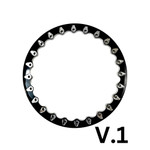 Packard Performance Wishbone FF Forged Polished Beadlock Wheel (5 Lug) - Silver