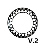 Packard Performance Wishbone FF Forged Polished Beadlock Wheel (5 Lug) - Silver