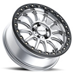 Raceline Silver/Black A14SB Alpha Beadlock & System 3 RT320 Radial Wheel & Tire Kit