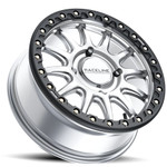 Raceline Silver/Black A14SB Alpha Beadlock & System 3 RT320 Radial Wheel & Tire Kit