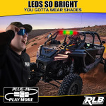 RLB Motorsports Dual Color Textron LED Chase Light - Green/White