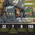 Rugged Radios 2 PACK - GMR2 PLUS GMRS and FRS Two Way Handheld Radios - Grey