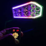 Sector Seven PRIZM LED Lighted Mirrors w/ 1 3/4"-2" Infinity Mounts