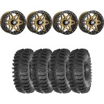 Sedona Black/Bronze Split 6 Beadlock & System 3 XT400 Extreme Trail Radial Wheel & Tire Kit