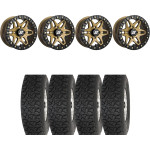Sedona Black/Bronze Split 6 Beadlock & System 3 Off-Road DX440 Wheel & Tire Kit