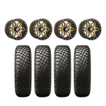 Sedona Split 6 Black/Bronze Beadlock & BFGoodrich T/A KM3 UTV Mud-Terrain Wheel & Tire Kit
