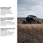 Super Comp Polaris RZR Pro R Rear Windshield