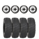 System 3 Machined ST-3 & System 3 Radial XCR350 UTV Wheel & Tire Kit