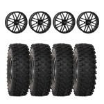 System 3 Black ST-3 & System 3 ATX470 All Terrain Xtreme Wheel & Tire Kit