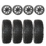 System 3 Black SB-4 Beadlock & System 3 RC500 10 Ply Rock Crawler Wheel & Tire Kit