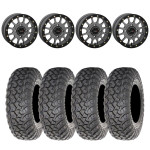System 3 Matte Gunmetal SB-5 Beadlock & System 3 Radial RT320 Wheel & Tire Kit