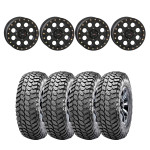 System 3 Matte Black SB-7 Beadlock & Maxxis Liberty Performance Off Road Wheel & Tire Kit