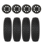 System 3 Matte Black SB-7 Beadlock & System 3 DX440 Offroad Wheel & Tire Kit