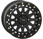 System 3 Matte Black SB-6 Beadlocks & System 3 DX440 Offroad Wheel & Tire Kit