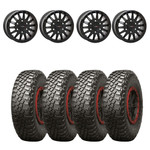 System 3 Matte Black SB-8 6-Lug Beadlock & BFGoodrich Mud-Terrain T/A KM3 Wheel & Tire Kit