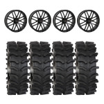 System 3 Black ST-3 & System 3 XT400W Xtreme Mud Wheel & Tire Kit