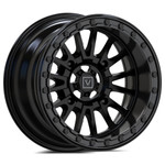 Valor Offroad V16 UTV Beadlock Wheel - Satin Black