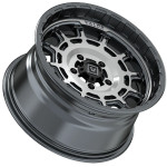 Valor Offroad V17 UTV Wheel - Brushed Gunmetal
