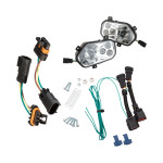 Moose - Polaris RZR 800/900 UTV LED Headlight w/ Wiring Adapter Harness - Clear