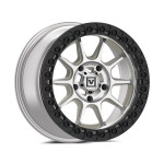 Valor Offroad V18 Beadlock UTV Wheel - Raw Machined