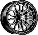 Sedona Onyx Non-Beadlock Wheel - Black/Machined