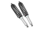 Rough Country N3 rear coilover shocks installed on Polaris Ranger 1000 showing adjustable suspension upgrade and improved stance