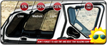 Dirt Warrior Polaris RZR 1000 XP / Turbo Rear Windshield With or Without Harnesses