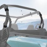 Kemimoto Can-Am Commander 700/1000 Vented Rear Windshield
