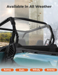 Kemimoto Can-Am Commander 700/1000 Vented Rear Windshield