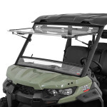 Kemimoto Can-Am Defender 3-in-1 Flip Scratch-Resistant Windshield