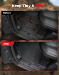 Kemimoto Can-Am Defender MAX 4PCS All-Weather Rubber Floor Mats