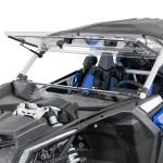 Kemimoto Can-Am Maverick X3 Clear 3-in-1 Front Flip Windshield  Hard-Coated 1/4" Polycarbonate, Scratch Resistant