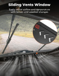Kemimoto Can-Am Maverick X3 Glass Windshield w/ Sliding Vents
