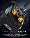 Kemimoto Can-Am Maverick X3 Phone Mount Aluminum Anti-Vibration 360° Adjustable Holder