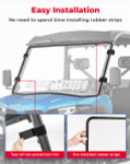 Kemimoto CFMOTO UFORCE 600|800XL Vented Front Windshield